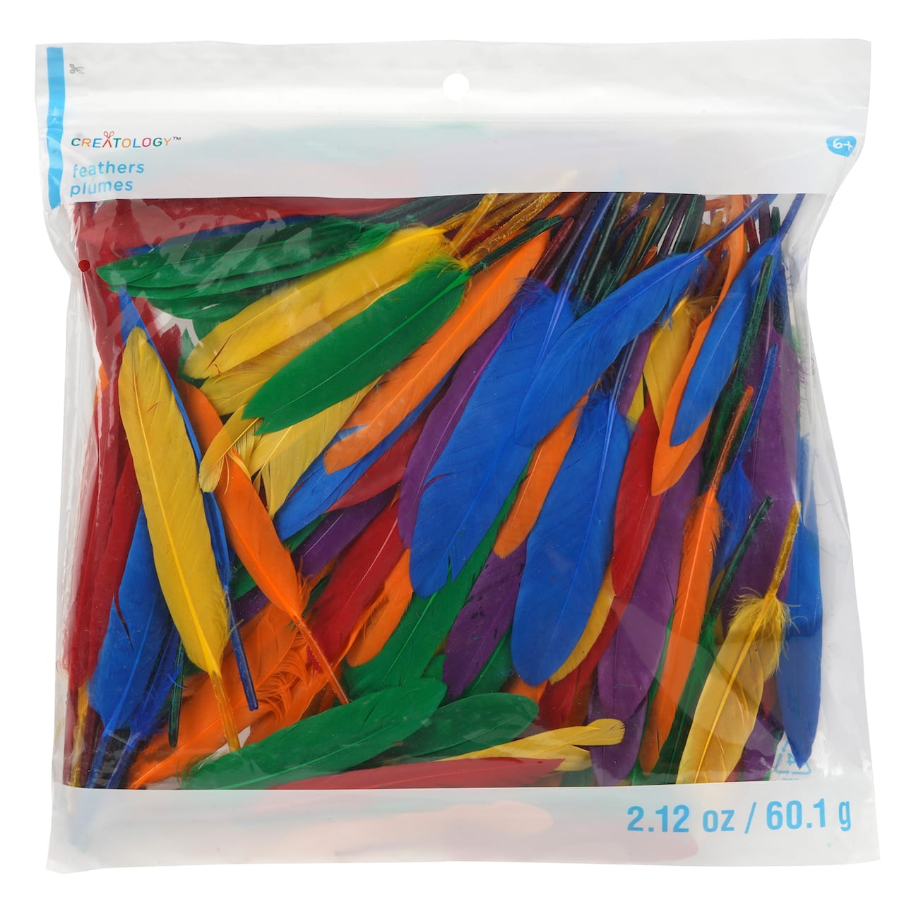 Rainbow Craft Goose Feathers by Creatology™